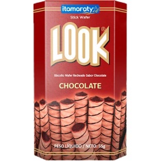 Wafer Sabor Chocolate Look Itamaraty 55g