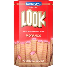 Wafer Sabor Morango Look Itamaraty 55g
