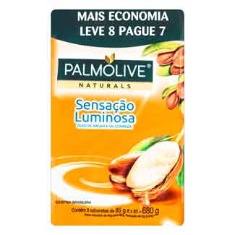 Sabonete Sensação Luminosa Palmolive Naturals 8un 85g
