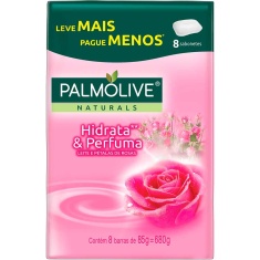 Sabonete Hidrata & Perfuma Palmolive Naturals 8un 85g