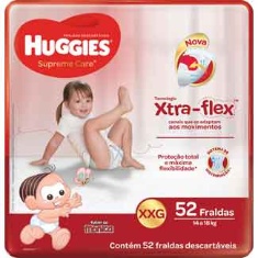 Fralda Supreme Care Hiper XXG 52un Huggies