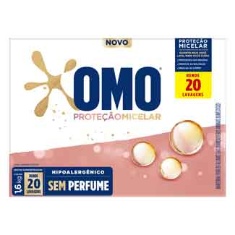 Lava Roupa em Pó sem Perfume Proteção Micelar Omo 1,6kg