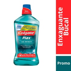 Enxaguante Bucal Colgate Plax Ice Infinity 1L Grátis 300ml