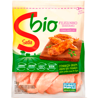 Filézinho de Peito de Frango Congelado Bio Sadia 1kg