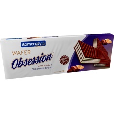 Biscoito Wafer Sabor Chocolate e Baunilha Obsession Itamaraty 110g