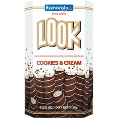 Biscoito Wafer Stick Look Cookies & Cream Itamaraty 55g