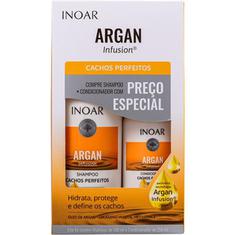 Kit Shampoo + Condicionador Argan Infusion Cachos Perfeitos Inoar 500+250ml