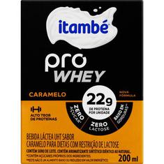 Bebida Láctea sabor Caramelo Pro Whey Itambé 200ml