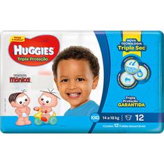 Fraldas Tripla Proteção Jumbo XXG Huggies 12un.