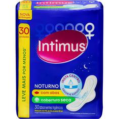 Absorvente Intimus Gel Noturno Seca com Abas 30un.