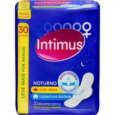 Absorvente Intimus Gel Noturno Suave com Abas 30un.