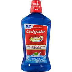 Enxaguante Bucal Antibacteriano Clean Mint Colgate Total 12 1L