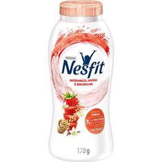 Iogurte Desnatado Morango Aveia e Baunilha Zero Lactose Nesfit Nestlé 170g