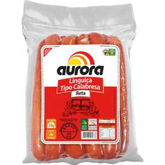 Linguiça Calabresa Reta Aurora Kg Pct c/ 3 kg