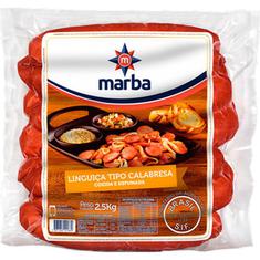Linguiça Calabresa Defumada Marba kg Pct. c/ 2,5 kg