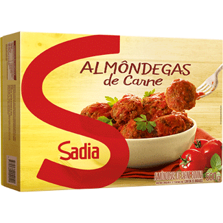 Almôndega Bovina Sadia 500g 20 Unidades