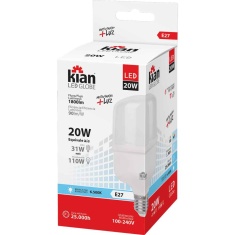Lâmpada Led Globe 20W 6500K Kian Bivolt