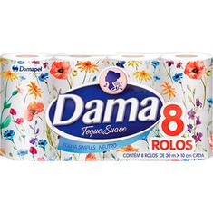 Papel Higiênico Dama Folha Simples 8X30m
