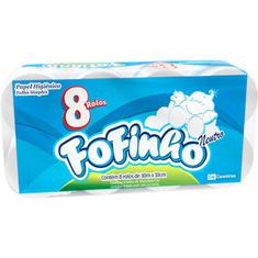 Papel Higiênico Fofinho Folha Simples 8X30m