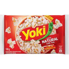 Milho de Pipoca Para Micro-Ondas Natural com Sal Yoki 100g