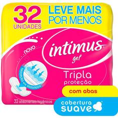 Absorvente Intimus Gel Normal Suave com Abas 32un