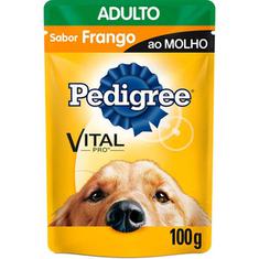 Alimento para Cães sabor Frango ao Molho Sachê Pedigree 100g