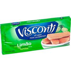 Biscoito Wafer Sabor Limão Visconti 120g