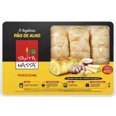 Pão de Alho Tradicional Santa Massa Bandeja 400g