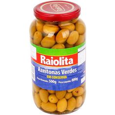 Azeitona Verde com Caroço Raiolita 500g