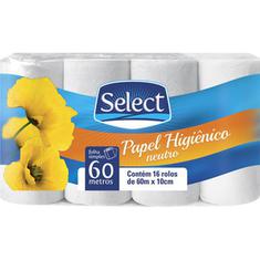 Papel Higiênico Select Folha Simples 16X60m