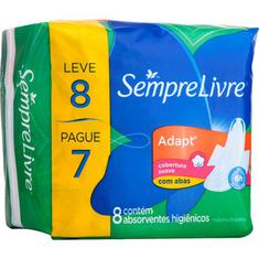 Absorvente Sempre Livre Suave com Abas L8P7un