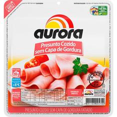 Presunto sem Capa de Gordura Fatiado Aurora 200g
