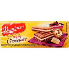 Biscoito Wafer Sabor Triplo Chocolate Bauducco 140g