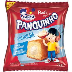 Bolinho Recheado Sabor Baunilha Panquinho Panco 70g