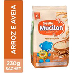Cereal Infantil de Arroz e Aveia Mucilon 230g