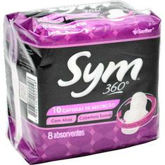 Absorvente Sym Normal Suave com Abas 8un