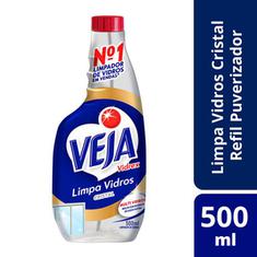 Limpador Veja Vidro Vidrex Cristal Refil 500ml