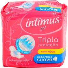 Absorvente Intimus Gel Normal Suave com Abas 8un