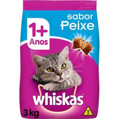 Ração para Gatos sabor Peixe Whiskas 3kg