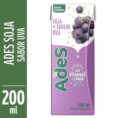 Bebida de Soja Sabor Uva Ades 200ml