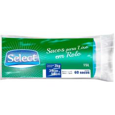 Saco para Lixo ,Select 60un 15L
