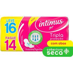 Absorvente Intimus Gel Cobertura Seca com Abas