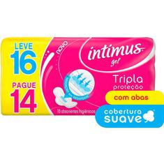 Absorvente Intimus Gel Suave com Abas L16P14un
