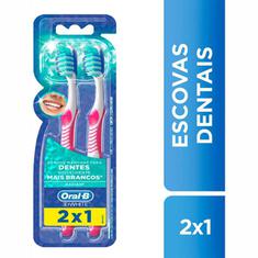 Escova Dental 3D White Advantage 3 em 1 Oral-B 2 unidades