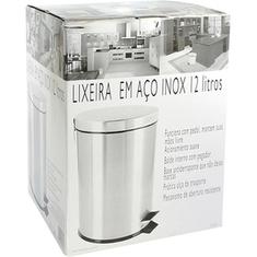 Lixeira com Pedal Inox Imp 12l