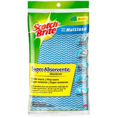 Pano Scotch-Brite Multiuso Azul 33x55cm c/ 5un.