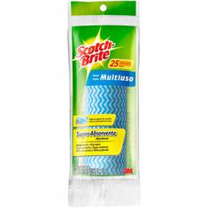 Pano Scotch-Brite Multiuso Azul 22X35cm c/ 25 un.