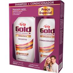 Kit Shampoo + Condicionador Niely Gold Orquidea 300+200ml