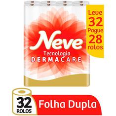 Papel Higiênico Neve Folha Dupla Leve 32 Pague 28 30m