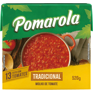 Molho Tomate Peneirado Pomarola 520g
